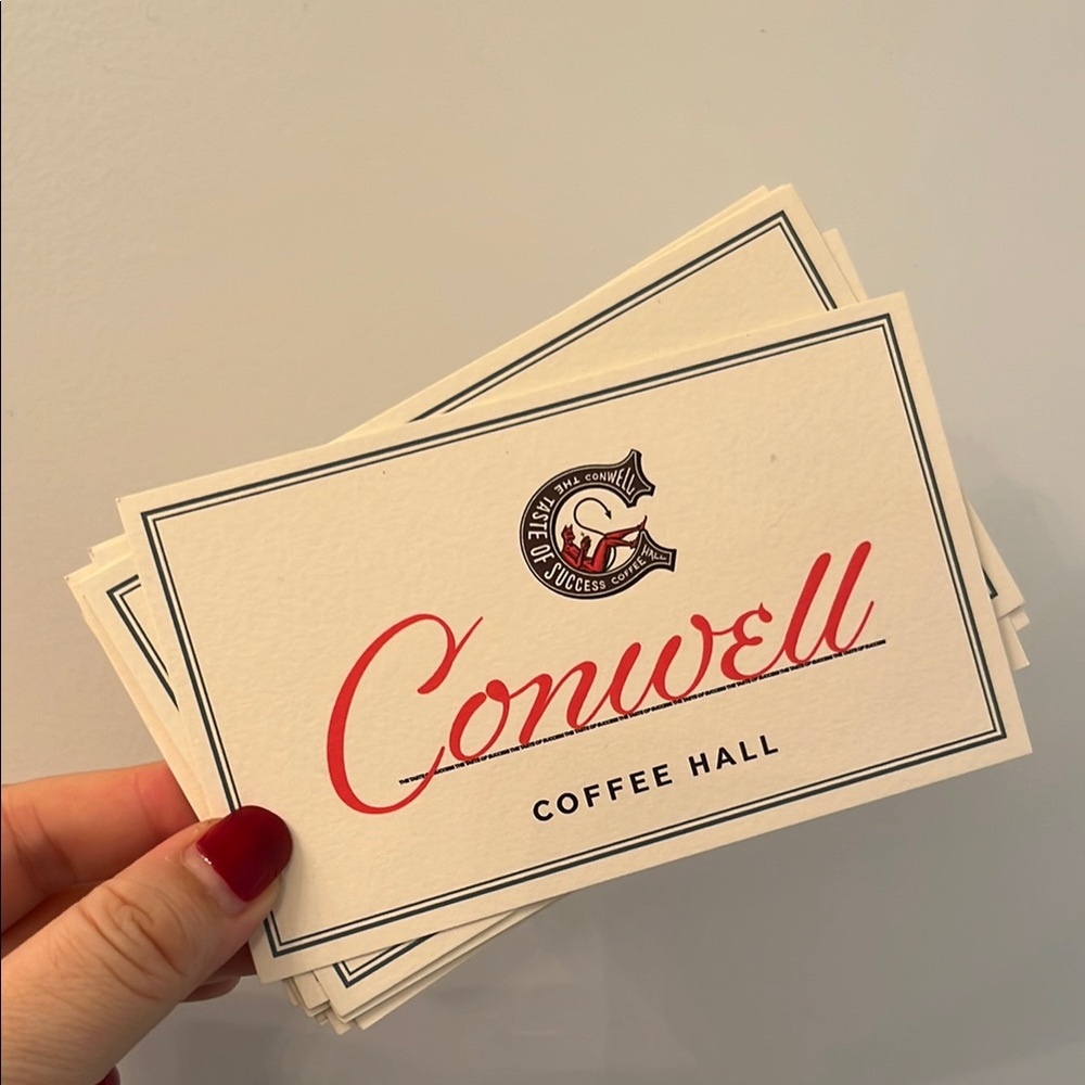 Conwell Coffee Hall from New York Postcard New Limited Edition